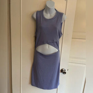 Wilfred Free Jada cutout bodycon lavender color size large. Vacation party dress